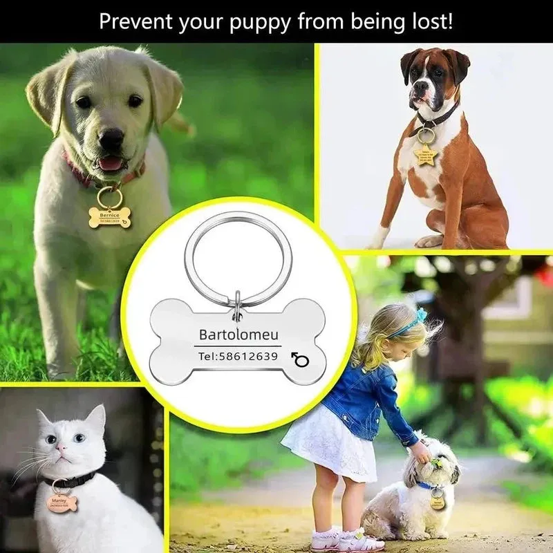 Custom Engraved Pet ID Charm