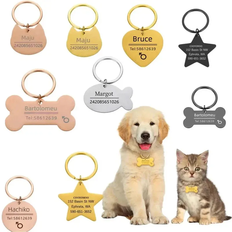 Custom Engraved Pet ID Charm