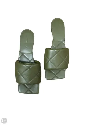 Sandals Luxury Designer By Bottega Veneta In Green, Size: 12 Arch Support Health Focused