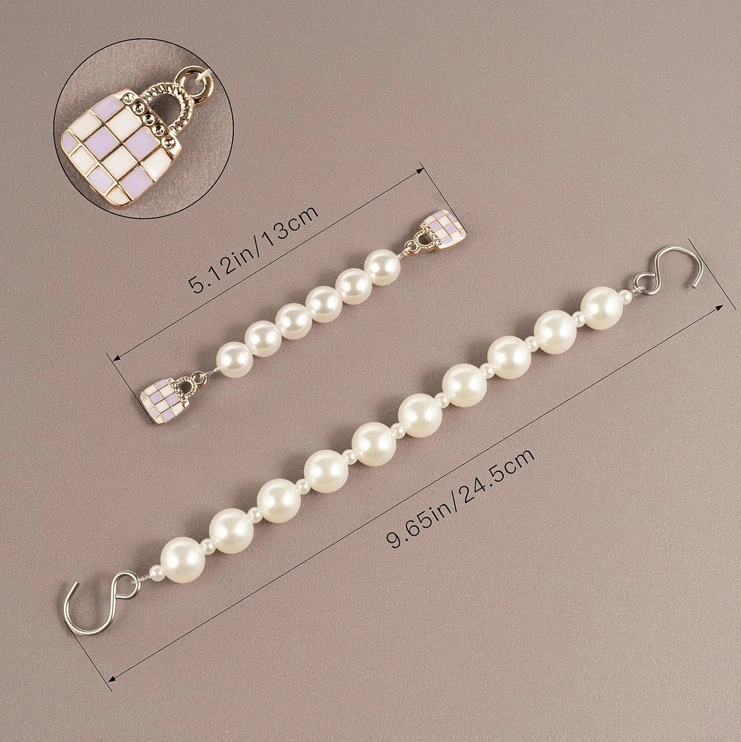 Cute Pearl Flower Shoe Charms for Girls, Luxury Jewelry Designer Charms for Women Pink