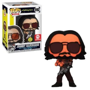Cyberpunk 2077 Johnny Silverhand (Glasses) Glow AE Exclusive Funko Pop! #592