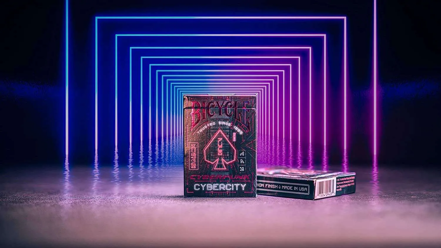 Cyberpunk Cyber City Bicycle Playing Cards