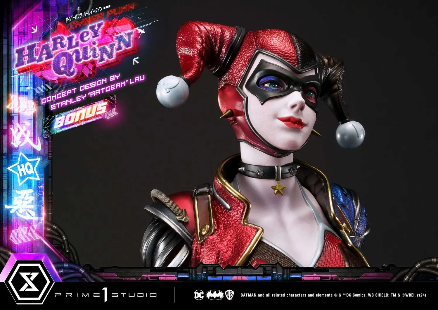 Cyberpunk Harley Quinn (Deluxe Bonus) 1/4 Scale Statue