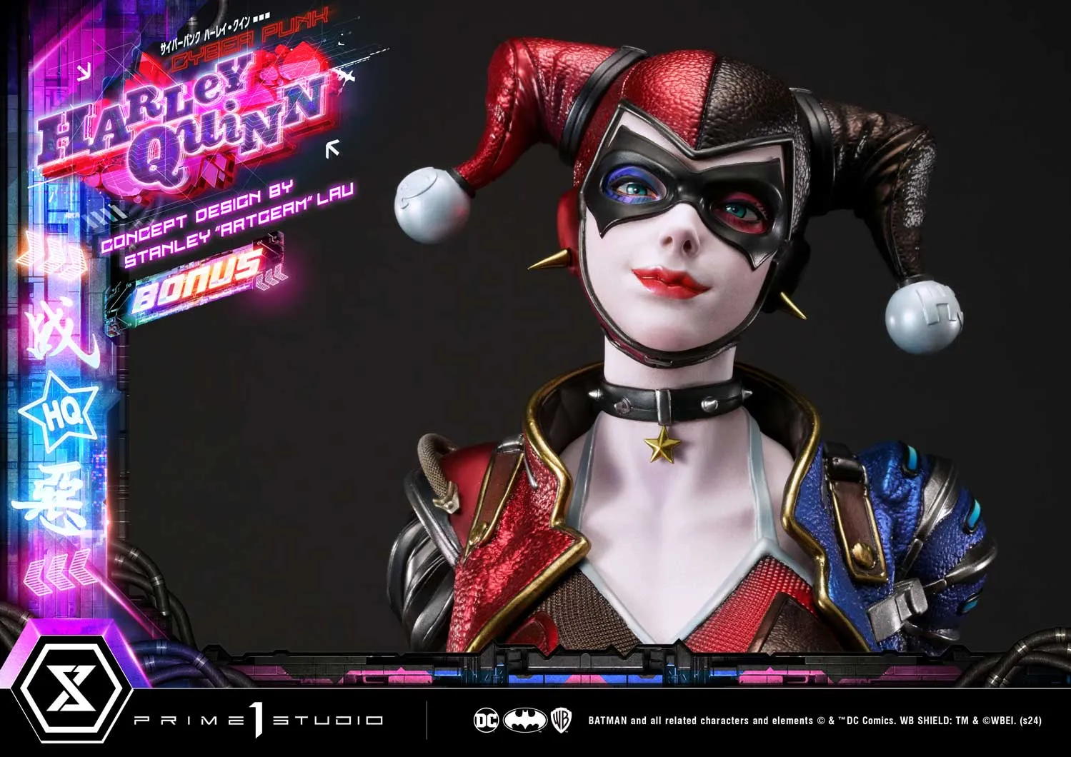 Cyberpunk Harley Quinn (Deluxe Bonus) 1/4 Scale Statue