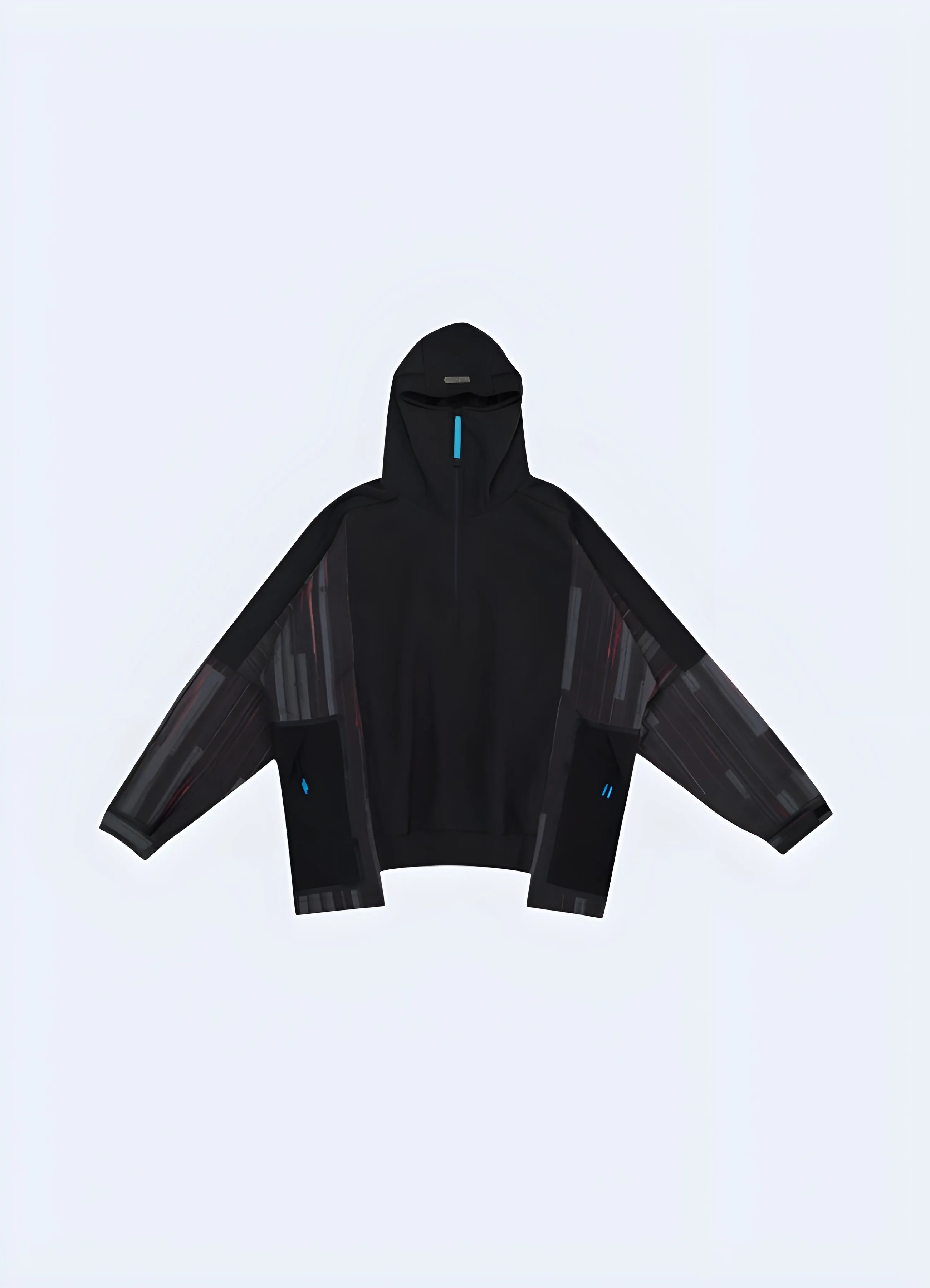 Cyberpunk Ninja Patchwork Hoodie