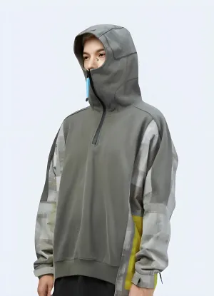 Cyberpunk Ninja Patchwork Hoodie