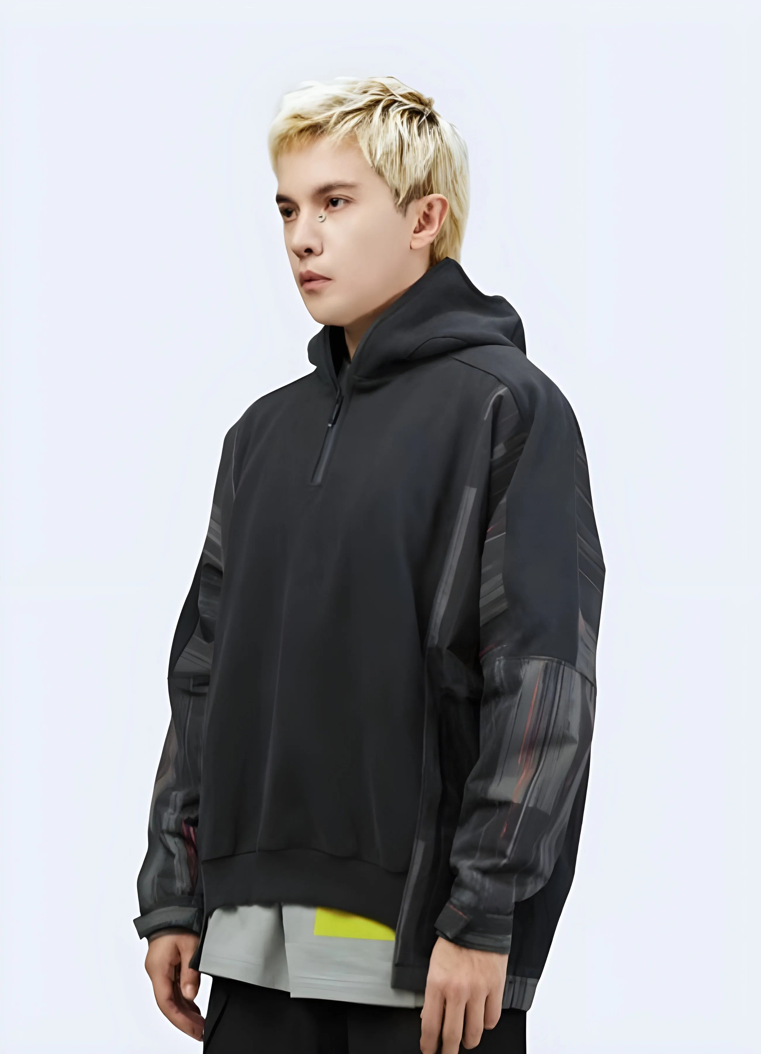 Cyberpunk Ninja Patchwork Hoodie
