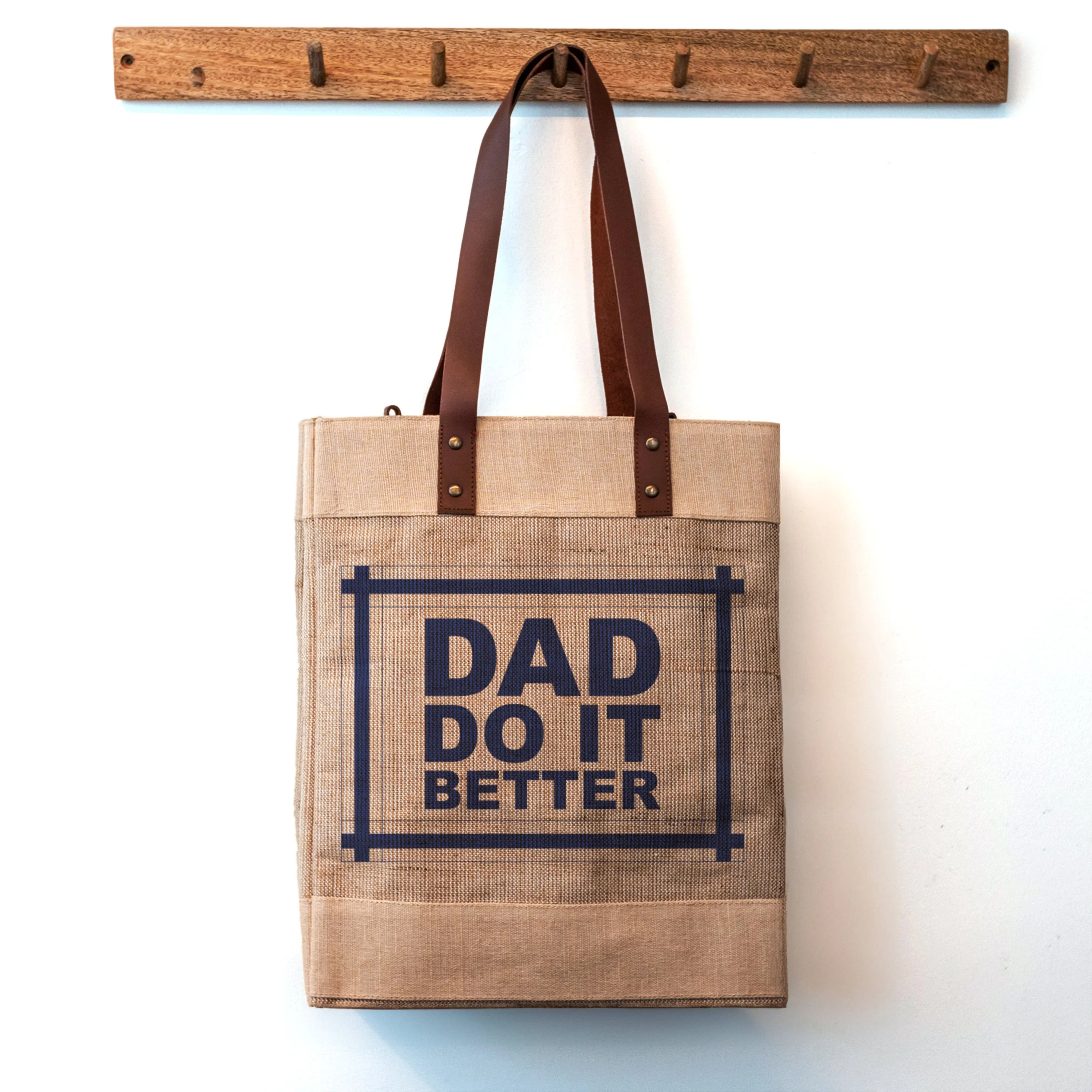 Dad Do It Better - Sandy Beige Tall Tote Bag