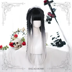 Dalao Home~Nightmare~Long Straight Natural Gradient Lolita Wig