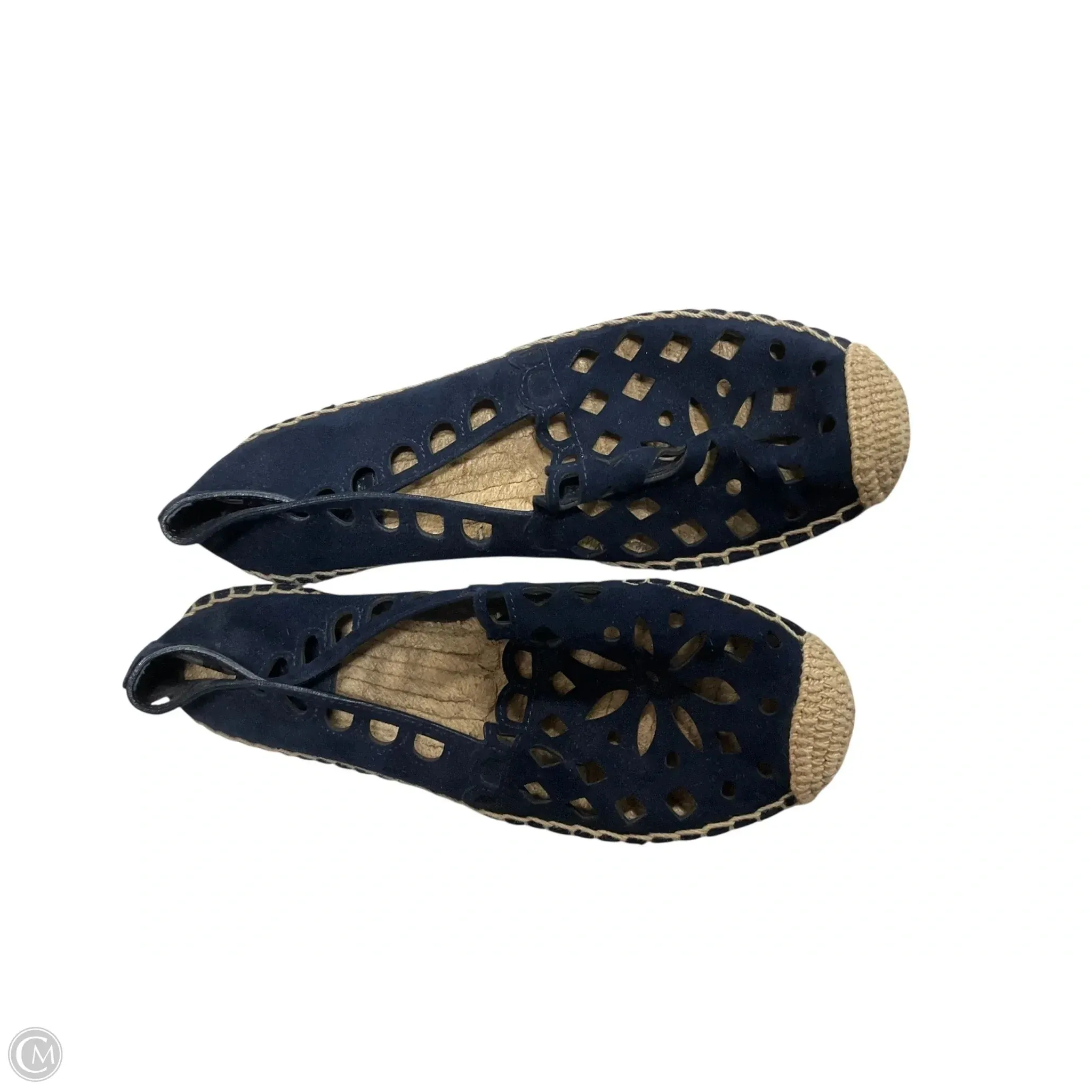 Stable Step Shoes Designer By Tory Burch In Navy, Size: 6