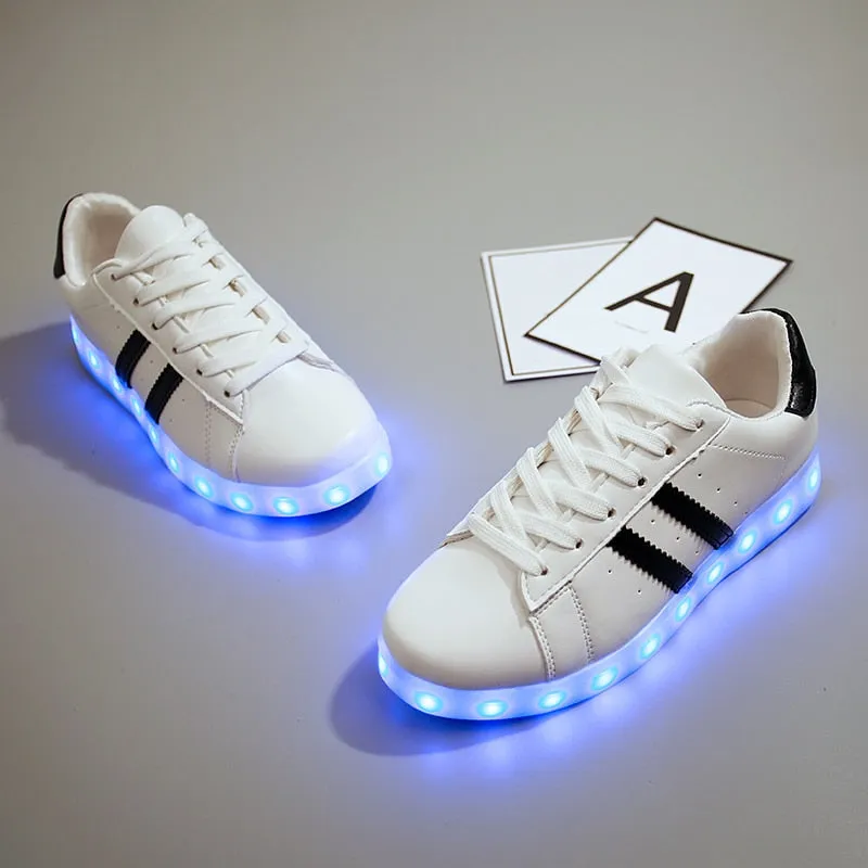 Dancing Feet Music Notes LED Shoes Light Up Unisex Shoes
