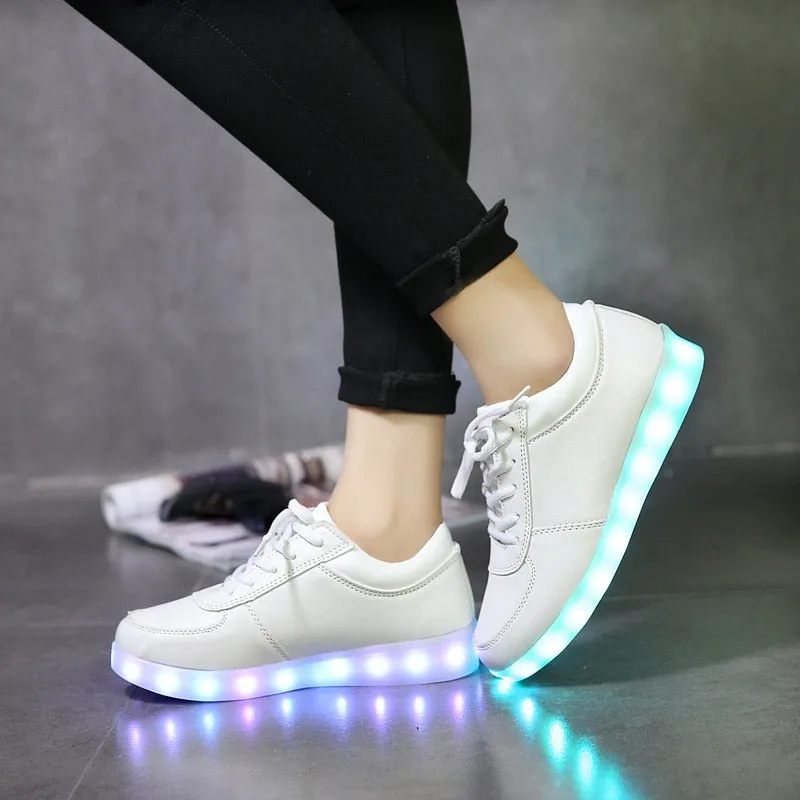 Dancing Feet Music Notes LED Shoes Light Up Unisex Shoes