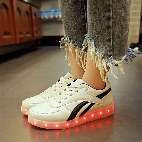 Dancing Feet Music Notes LED Shoes Light Up Unisex Shoes