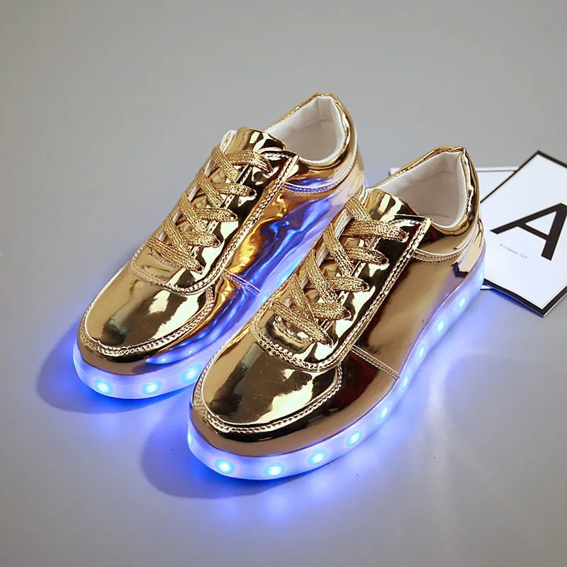 Dancing Feet Music Notes LED Shoes Light Up Unisex Shoes