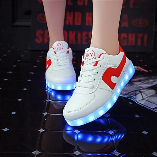 Dancing Feet Music Notes LED Shoes Light Up Unisex Shoes