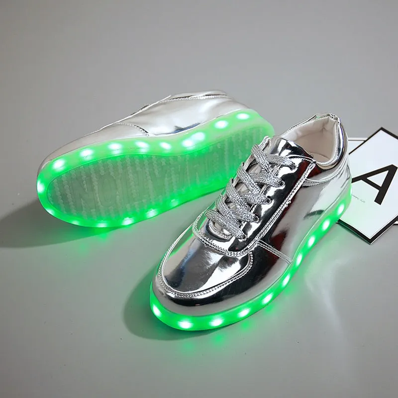 Dancing Feet Music Notes LED Shoes Light Up Unisex Shoes