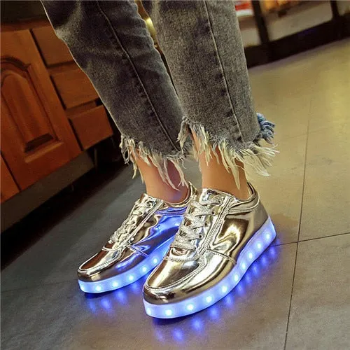 Dancing Feet Music Notes LED Shoes Light Up Unisex Shoes