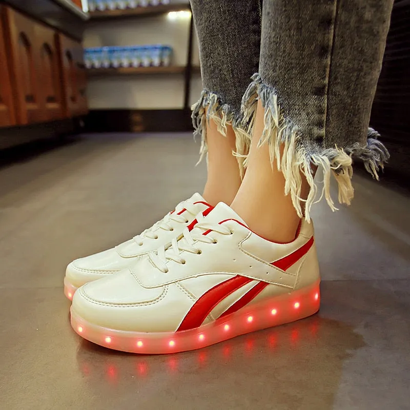 Dancing Feet Music Notes LED Shoes Light Up Unisex Shoes