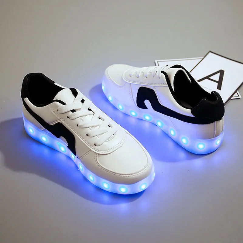 Dancing Feet Music Notes LED Shoes Light Up Unisex Shoes