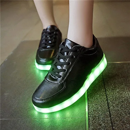 Dancing Feet Music Notes LED Shoes Light Up Unisex Shoes