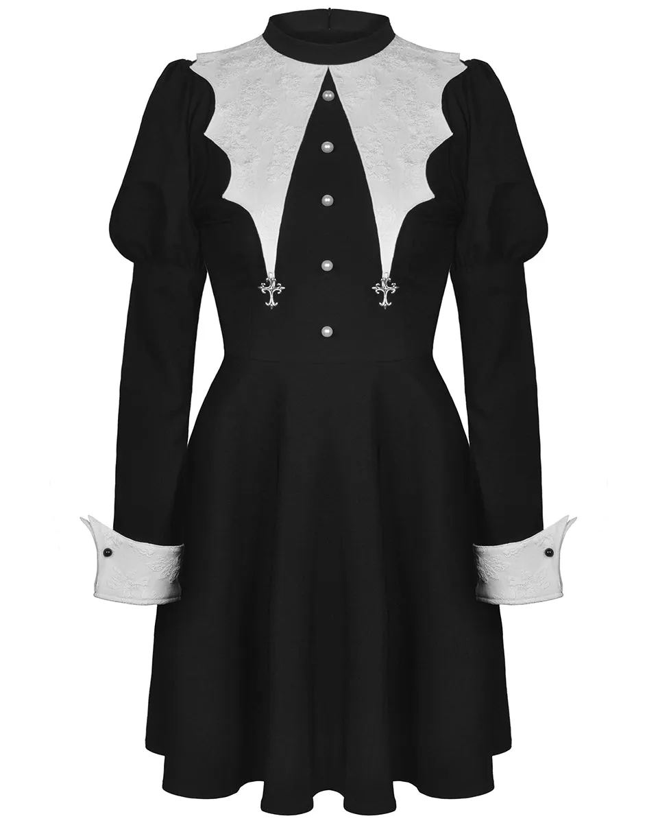Dark In Love Hellebore Gothic Mini Dress