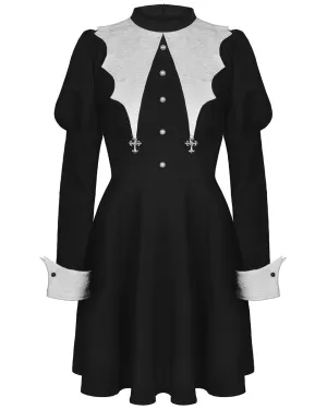 Dark In Love Hellebore Gothic Mini Dress