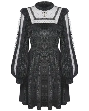 Dark In Love Moonlight Reverie Dress - Black Sparkle