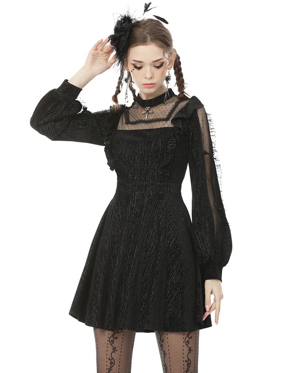 Dark In Love Moonlight Reverie Dress - Black Sparkle