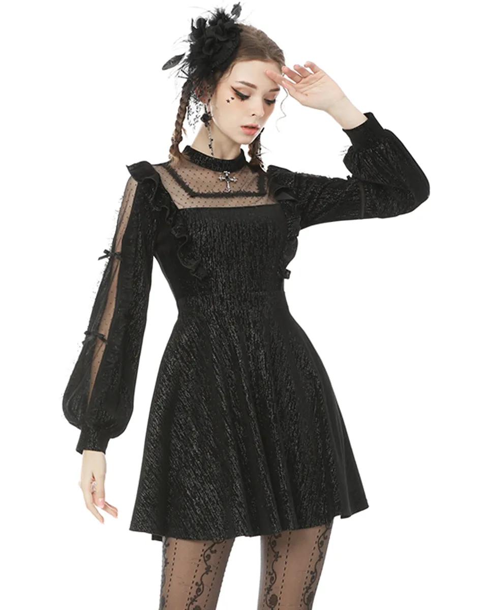Dark In Love Moonlight Reverie Dress - Black Sparkle