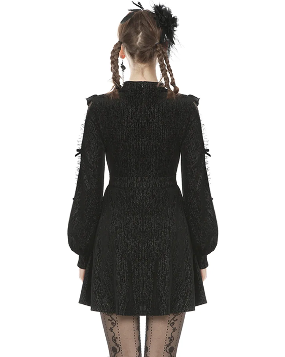 Dark In Love Moonlight Reverie Dress - Black Sparkle