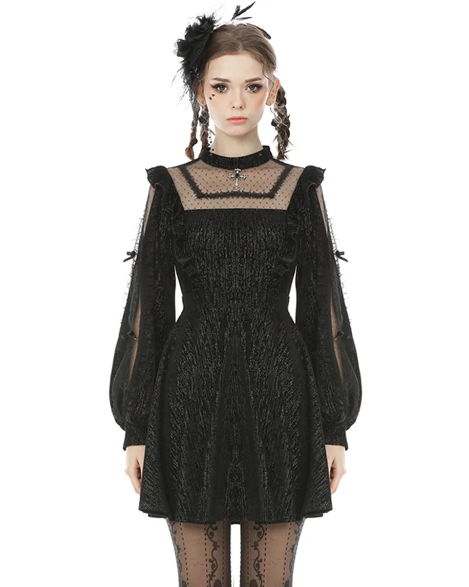 Dark In Love Moonlight Reverie Dress - Black Sparkle