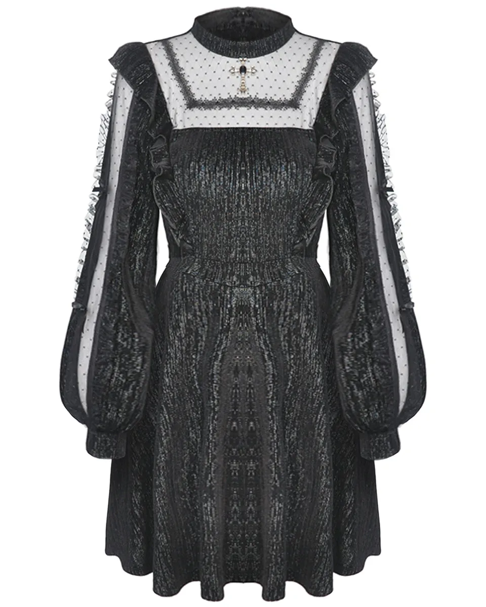 Dark In Love Moonlight Reverie Dress - Black Sparkle