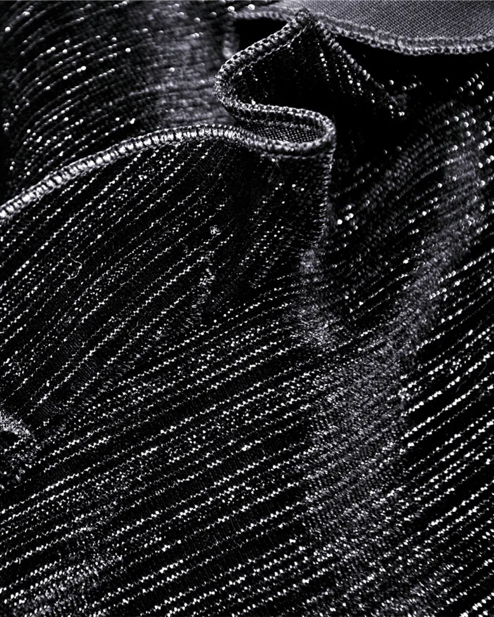 Dark In Love Moonlight Reverie Dress - Black Sparkle