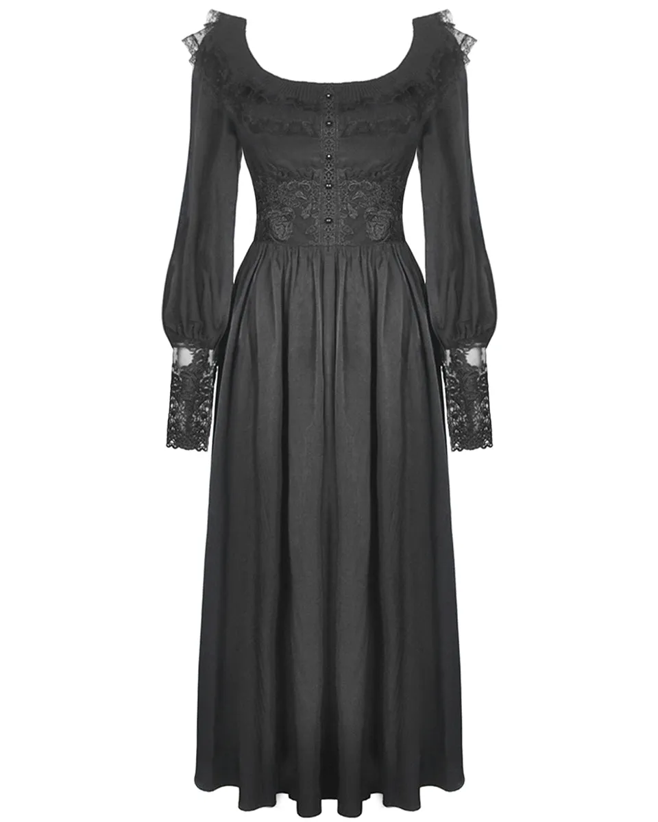 Dark In Love Octobers Mourning Gothic Maxi Dress