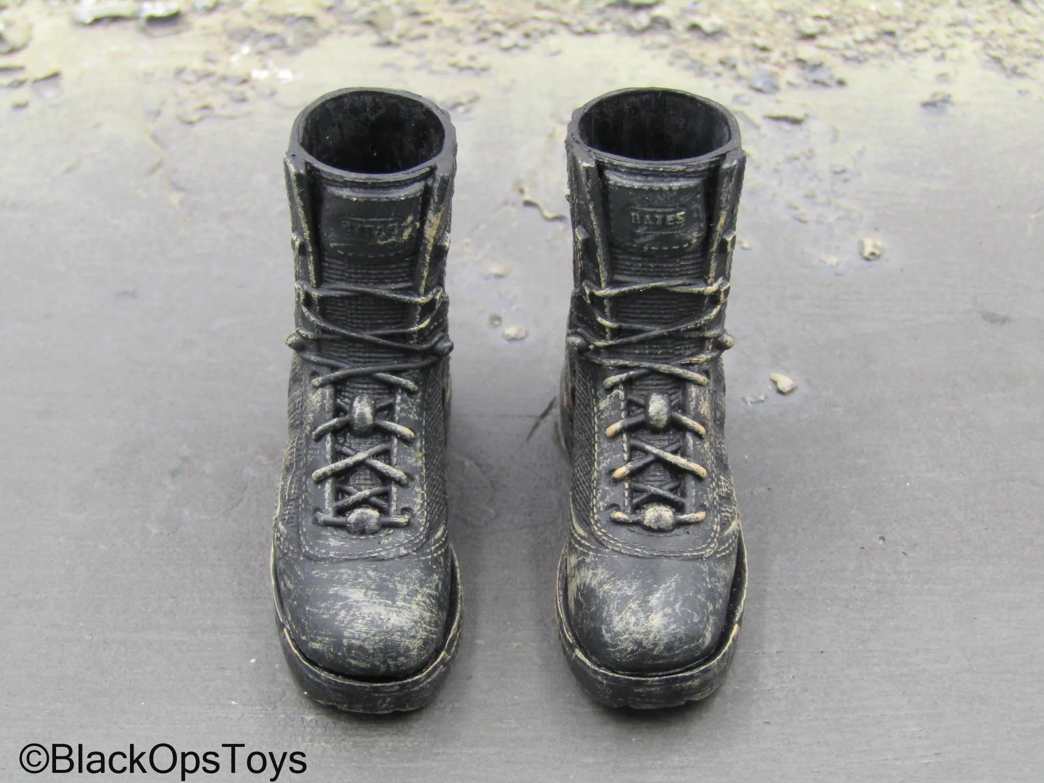 Dark Warrior - Black Weathered Boots (Foot Type READ DESC)