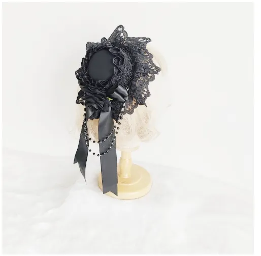 Day Dream~Gothic Lolita Top Hat Lolita Tea Party Halloween Hair Accessory