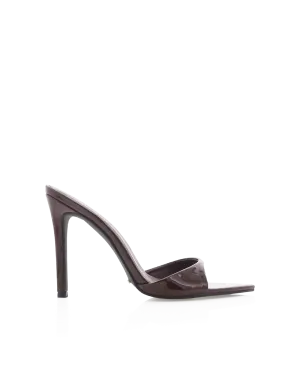 Square Toe QUINBY - CHOCOLATE PATENT