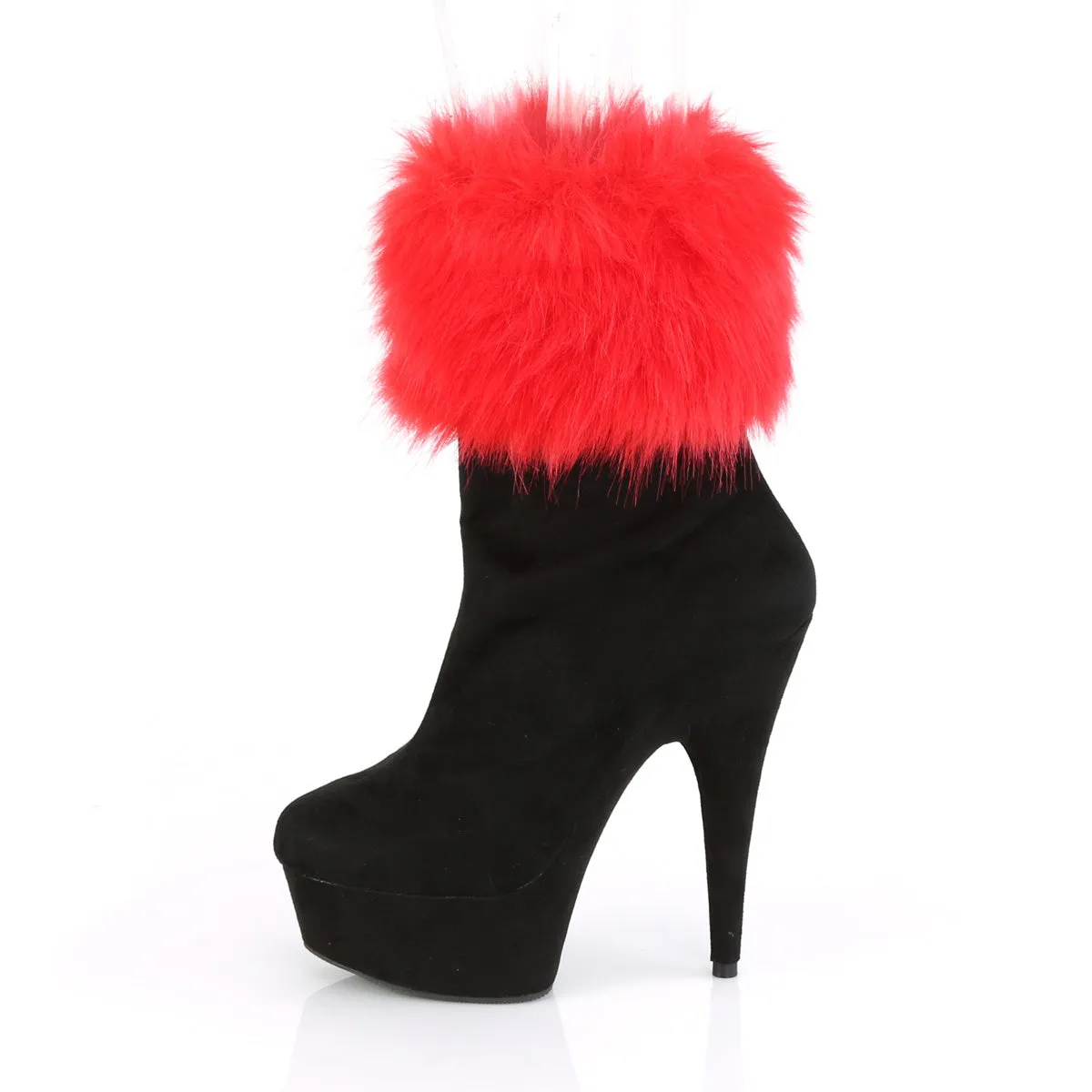 DELIGHT-1000 Pleaser Black Faux Suede Sexy Platform Shoes (Pole Dancing Heels)