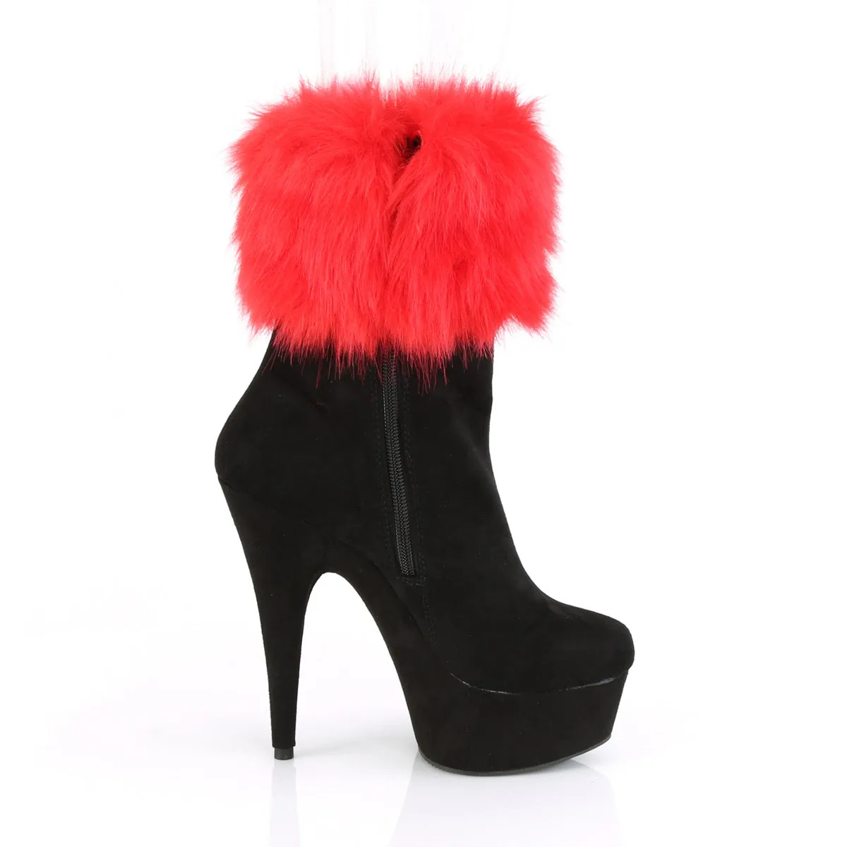 DELIGHT-1000 Pleaser Black Faux Suede Sexy Platform Shoes (Pole Dancing Heels)