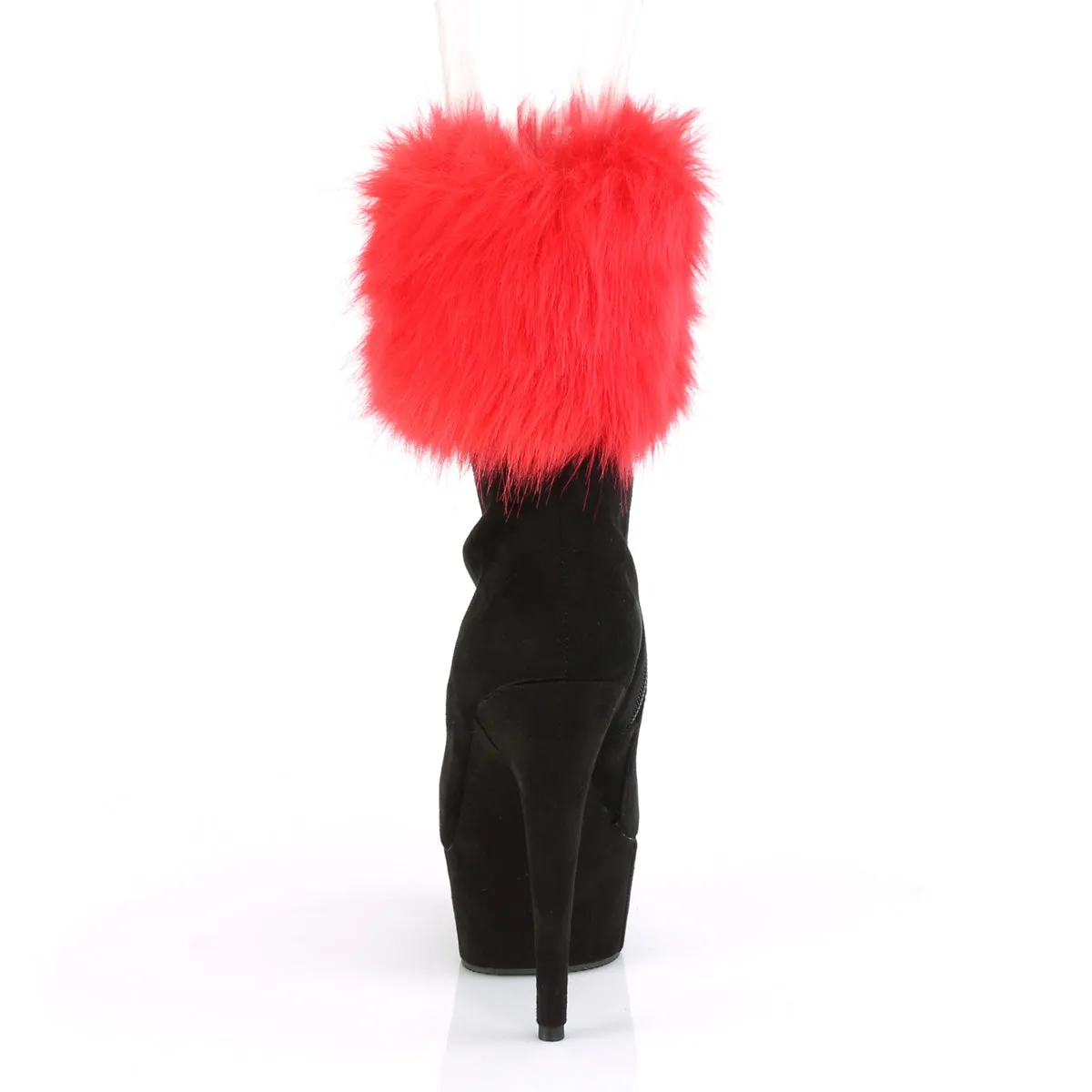 DELIGHT-1000 Pleaser Black Faux Suede Sexy Platform Shoes (Pole Dancing Heels)