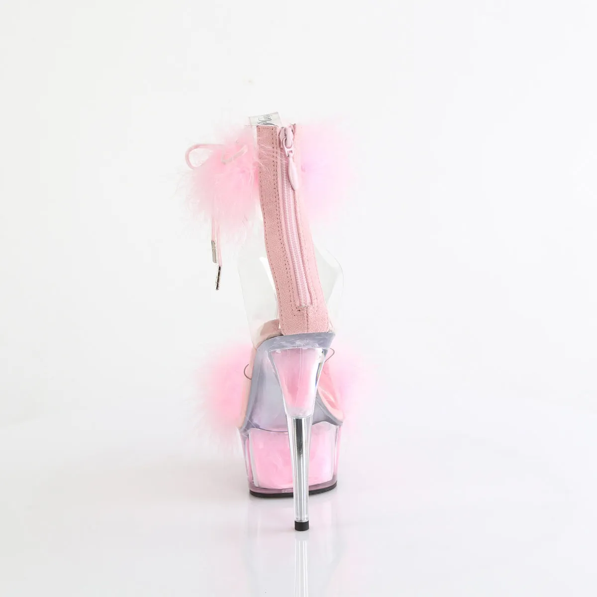 DELIGHT-624F Pleaser Clear/Baby Pink Sexy Platform Shoes (Pole Dancing Heels)