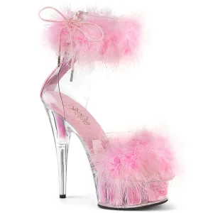 DELIGHT-624F Pleaser Clear/Baby Pink Sexy Platform Shoes (Pole Dancing Heels)