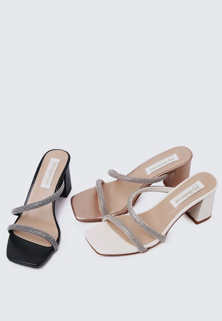 Delphine Comfy Heels In Black