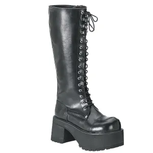 Demonia - Men's Block Heel Goth Punk Platform Knee Ranger Boot
