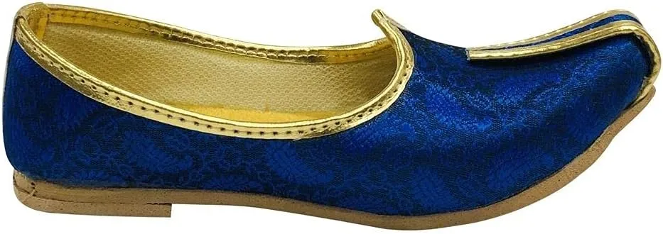 Designer Ethnic Punjabi Mojari Juttis for Boys, Little, Big Kid, Shoes for Boys (Toddler) Sherwani Shoes Designer Kurta Shoes