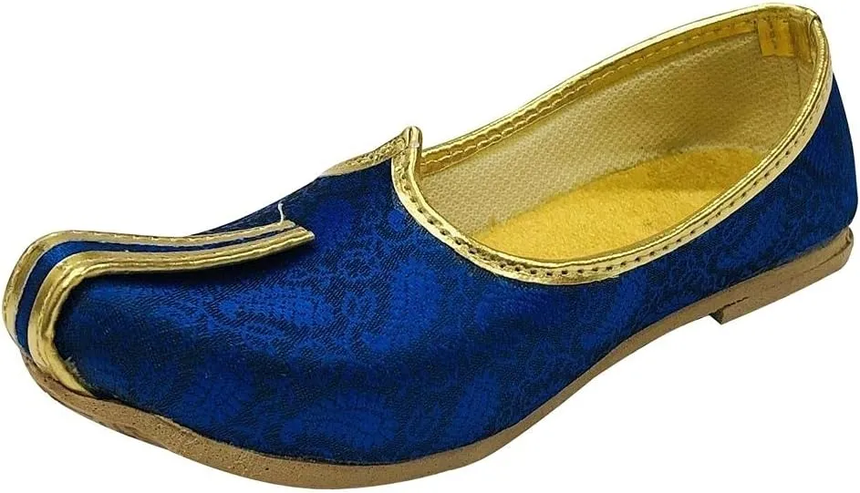 Designer Ethnic Punjabi Mojari Juttis for Boys, Little, Big Kid, Shoes for Boys (Toddler) Sherwani Shoes Designer Kurta Shoes