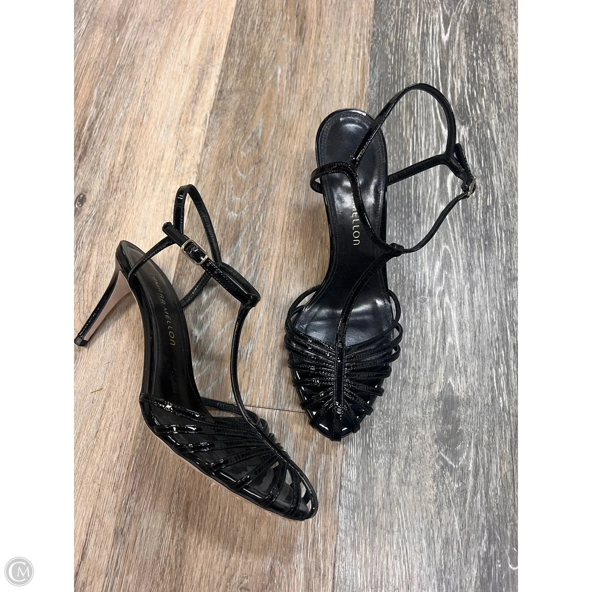 All Day Rainy Day Designer Sandals Heels Stiletto By Tamara Mellon In Black, Size: 8/38