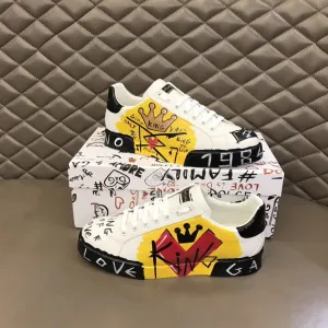 DG Limited Edition Portofino Sneakers White For Men DG Shoes