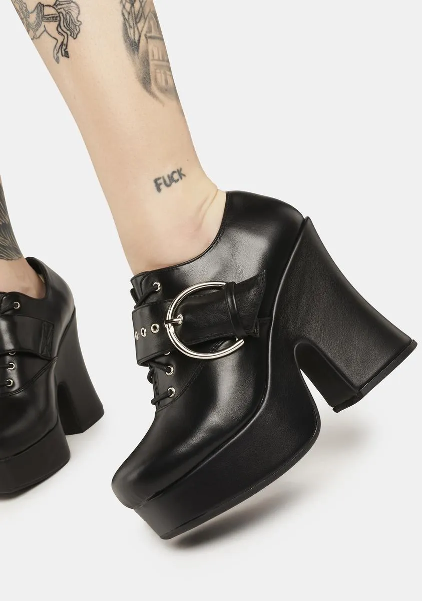 Different Conversation Chunky Platform Shoes