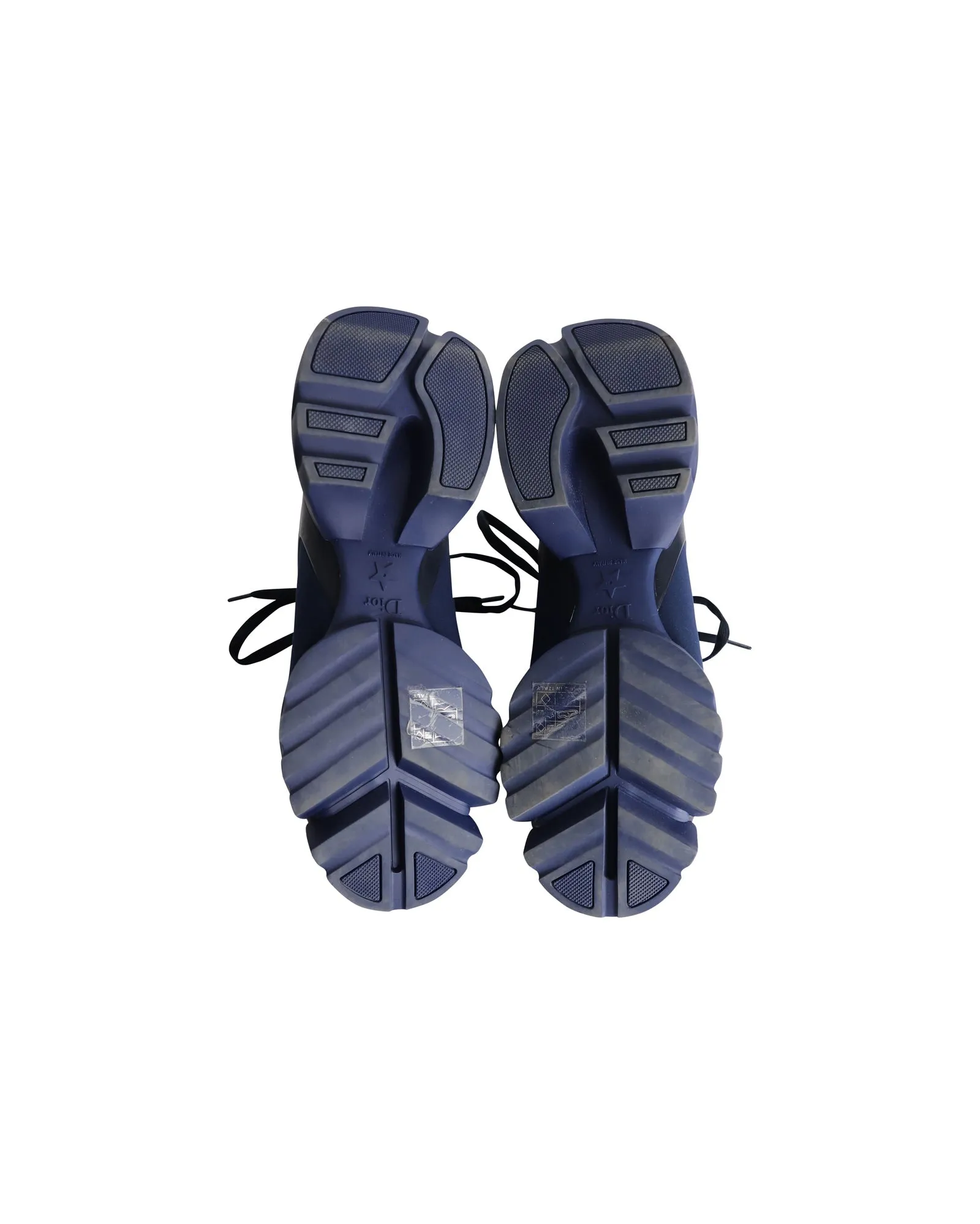 Dior D-Connect Sneakers in Navy Blue Neoprene